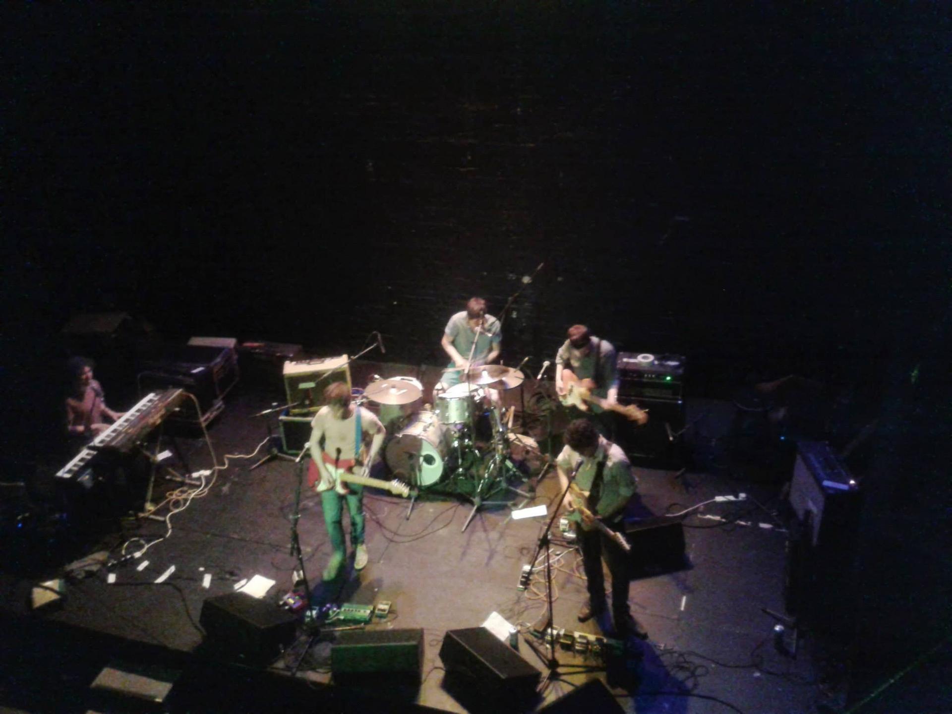 The view of O, Emperor! on stage, a band in cork The view of O, Emperor! on stage, a band in cork