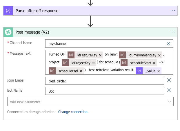 Send message to Slack