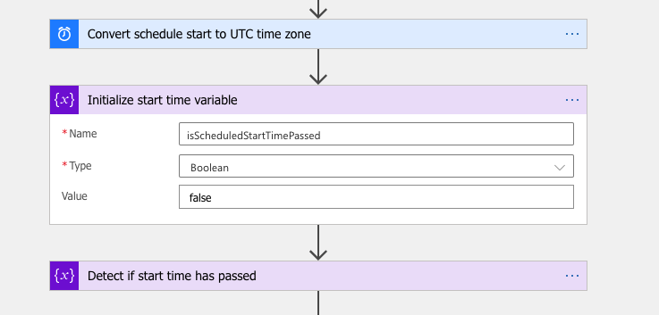 initialise a variable