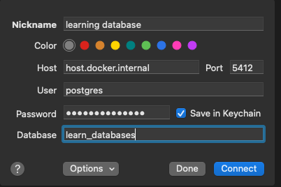 postico configurationi