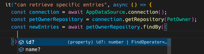 typed orm queries
