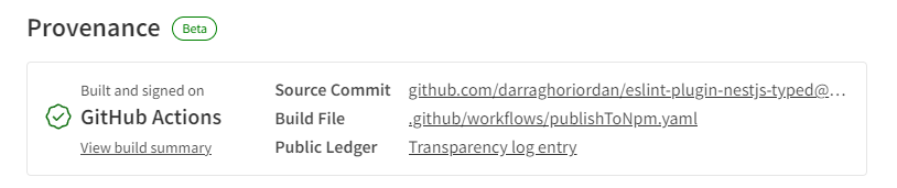 npm signed package ui